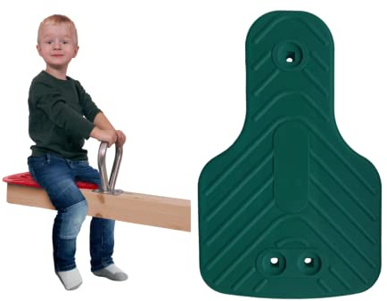 OTITU Gleichgewichtssitz für Kinder - Wetterfeste Gummi Schaukel mit Metalleinsatz, Einfache Montage, Ideal für Öffentliche Spielplätze und Schulhöfe Grün