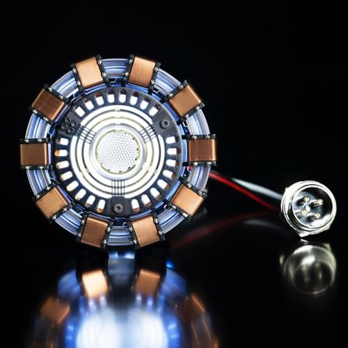Niceen MK1 acrilico Tony DIY Arc Reattore Lampada Arcylic Kit Illuminante LED Flash Light Set