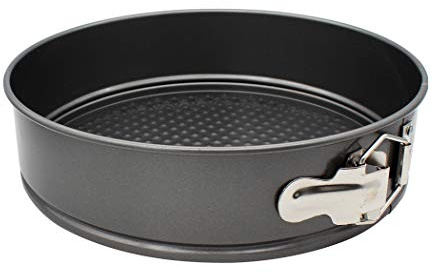 Abcsea 1 st rund tårtform kakform, kakformar för bakning non-stick bakning, bakplåt för tårta, bakformar för kakor, bakningsutrustning, PFOA-fri, robust 1 mm kolstål, 26 cm rund panna