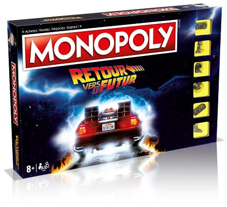 Winning Moves - Monopoly Zurück in die Zukunft – Gesellschaftsspiel – Brettspiel – französische Version