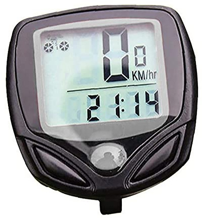 Mediawave Store - Tachymètre pour vélo A13030 Cycle Ordinateur sans fil Compteur de vélo étanche Cycle Ordinateur avec écran (Gris)