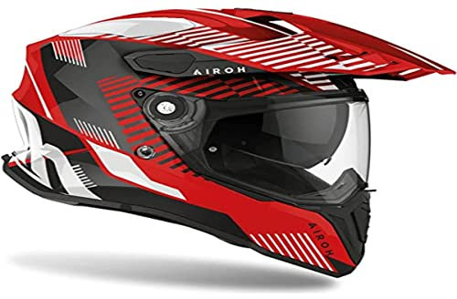 CASCO AIROH COMMANDER BOOST RED GLOSS M