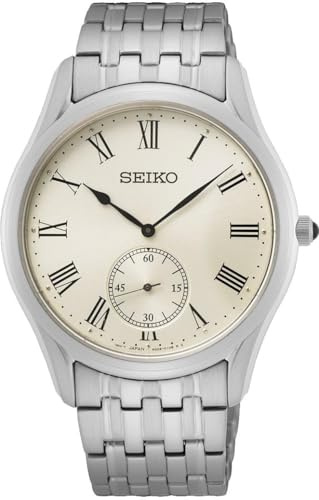 Seiko Herren Analog Quarz Uhr mit Edelstahl Armband SRK047P1