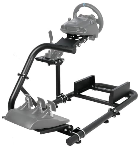 Supllueer Sim Racing Cockpit Single Arm Fit for Logitech G29 G27 G923 G920,for Fanatec,for Thrustmaster T300 T248,Racing Simulator Cockpit,Steering Wheel Pedal Handbrake Not Included