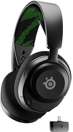 SteelSeries Arctis Nova 4X Casque de jeu multiplateforme sans fil — Audio spatial à 360° — Sans fil haut débit de 2,4 GHz — Batterie de 36 heures — USB-C — Micro ClearCast Gen 2 — Xbox Series X|S, PC,