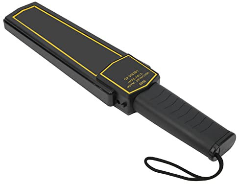 lyrlody Handheld Metal Detector with Vibration Alarm, High Transmission Frequency 40h Working Hours Security Wand Scanner for Airport Station Examination Room Use