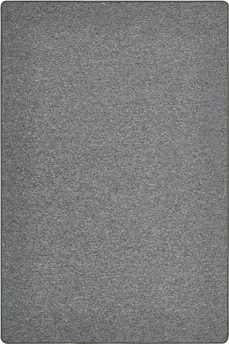 andiamo Teppich Grotone - Webteppich für das Wohnzimmer Schlafzimmer Esszimmer und den Flur - pflegeleichter unempfindlicher Teppich für das Büro 160 x 240 cm Anthrazit