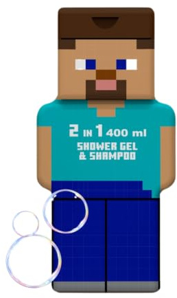 Minecraft Steve duschgel och schampo 2D 400 ml