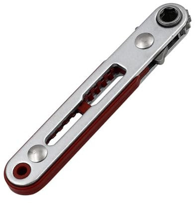 Mini tournevis à cliquet multifonctionnel bidirectionnel avant et arrière, clé à tête plate coudée, tournevis cruciforme, outil à fente, 1 pièce(A Straight)
