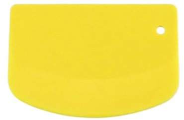 Silicone World - Spatola per crema fai da te, per pasta di zucchero, pasta di zucchero, utensile da forno (giallo)