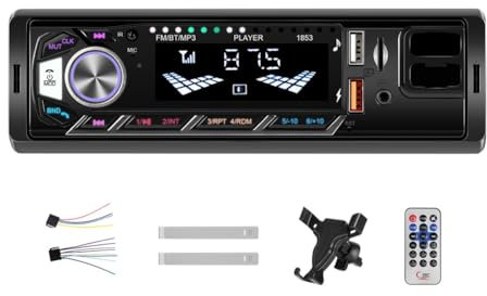 Sctecoau Autoradio per Auto A Singolo DIN - Sintonizzatore per Auto - Impianto Stereo per Auto - Impianto Audio per Auto