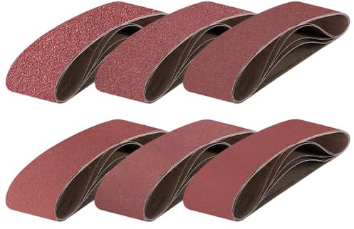 Nastri abrasivi 4x36 pollici (101x915 mm) per levigatrice a nastro in ossido di alluminio, grana da 80 a 400, carta vetrata, utensili abrasivi, 5 pezzi P120, h
