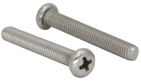 Tornillo de cabeza plana redonda con ranura en cruz acero inoxidable 304 316, longitud 65-100 mm, 4, 5, 6, 7, 8, 10, M4, M6, diámetro exterior(4Pcs 304ss M6x90)