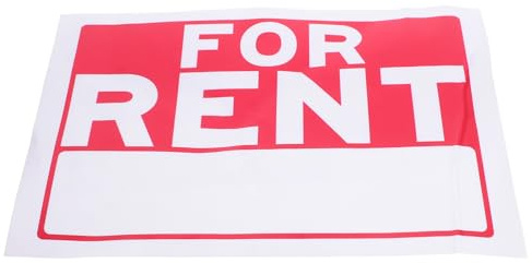 Toddmomy Pegatina Adhesiva Se Alquila De Vinilo Para Apartamento, Cartel Práctico Para Puerta, Cartel De Alquiler Para Pared, Tamaño Estándar, Uso En Hogar y Alquiler Temporal