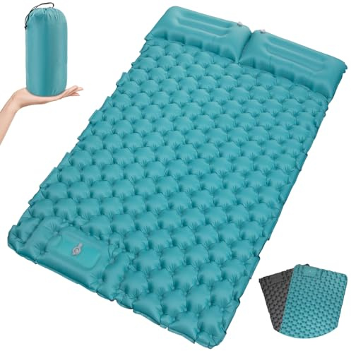 Satisure Camping Isomatte Aussen Wasserdicht mit Fußpresse Pumpe