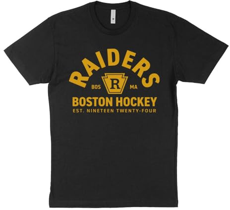 Raiders Boston Hockey Shirt Unisex Large Black