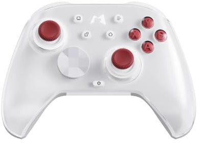 GameSwap MOBAPAD Huben 2 Wireless Gaming Controller - Capacitive Joysticks, 1000Hz Polling Rate, Hall Effect & Mechanical Triggers, Microswitch Buttons, HD Rumble for Switch, PC, Android, iOS (White)