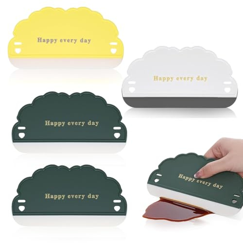 4 PCS Small Squeegee,Versatile Mini Squeegee,Durable and Ergonomic Design,Compact Size,for Bathroom,Kitchen,Glass,Auto Cleaning