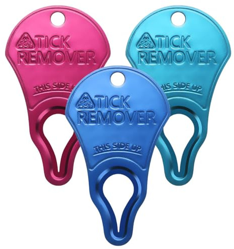 Ponanor 3 Pack- Tick Remover Tool Portable, Tick Removal for Pet and Humans, Safe and Reliable, Pain-Free, Essential Tools for Outdoor Activities