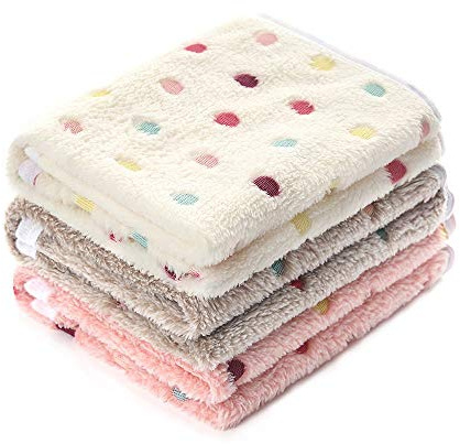 luciphia Hundedecke Katzendecke,1 Pack 3 Decken Super Weich Kuscheldecke | Waschbare Flauschige Decke für Kleine Mittlere Hunde Katzen, Warme Fleece Hundedecke für Unterwegs, Sofa, Autos, Betten