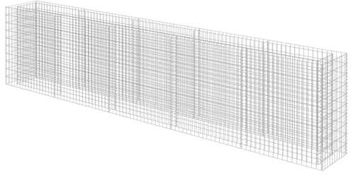 vidaXL Gabionen-Hochbeet Verzinkter Stahl 450×50×100 cm