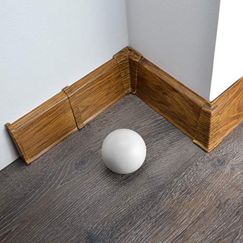 [DQ-PP] Battiscopa da 40 metri, 70 mm, in PVC, rovere bruciato, battiscopa in laminato, in plastica, PVC, laminato, decorazione per battiscopa