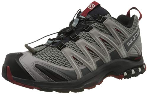 Salomon XA Pro 3D Zapatillas de Trail Running para Hombre, Ajuste preciso, Agarre en todo tipo de terrenos, Senderismo, Monument, 40