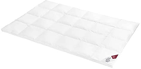 SCHLAFSTIL Daunenbettdecke D400, Extrawarm, 90% Daunen / 10% Federn Größe 155x220