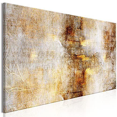 decomonkey Bilder Abstrakt 120x40 cm 1 Teilig Leinwandbilder Bild auf Leinwand Vlies Wandbild Kunstdruck Wanddeko Wand Wohnzimmer Wanddekoration Deko Modern Ornament
