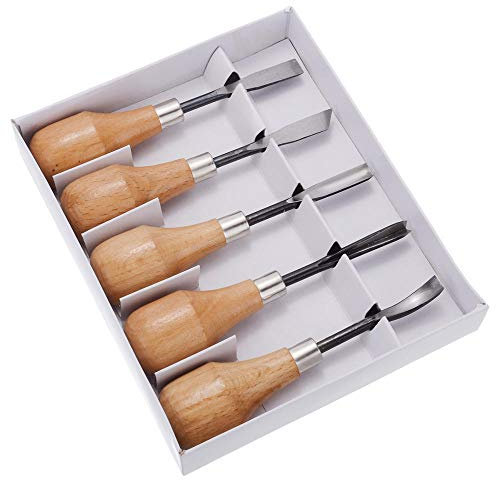 Formones Para Madera Gubias Para Tallar Madera Herramienta 5 Unids Professional Talla De Madera Herramientas De Chisel Set Set Woodworking Gouges Torpe Para El Hogar Diy Equipos Herramientas De Mano