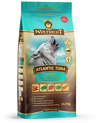 WOLFSBLUT – Fisch | Trockenfutter mit natürlichen Zutaten und wertvollen Superfoods für ausgewachsene Hunde. Getreidefreies Alleinfutter ohne Zusatzstoffe im Beutel | 12,5kg Fisch
