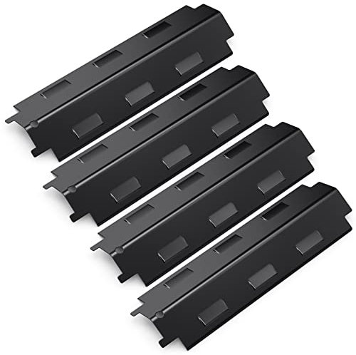 Coisien Universal Flavorizer Bar, Cubierta de Quemador de 37 cm, Paquete de 4 Piezas de Repuesto de Placa de Llama de Acero porcelánico, Accesorios de Placa de Calentamiento para Parrillas Modelo.
