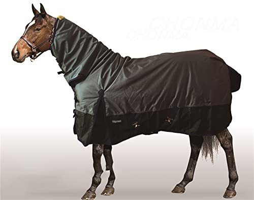 BNALU 250G Verdicken Abschwitzdecke fürs Pferd ist atmungsaktiv Transportdecke Weidedecke Winterdecke Winterbaumwolle Weich und warm Reitausrüstung Outdoordecke (Size:157CM)