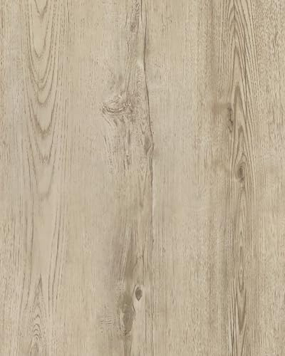 GloryTik 78.7X17.7 Light Brown Wood Grain Contact Paper Faux Wood Peel and Stick Wallpaper Wood Removable Self Adhesive Waterproof Wallpaper