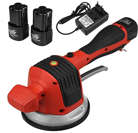 Macchina per la posa di piastrelle, 120x120cm 100KG Cordless Piastrellatura Intonacatrice Pavimento Vitero Piastrelle for pareti Vibrazione Mattoni Piastrelle Strumento di livellamento 18V Con 2 batte