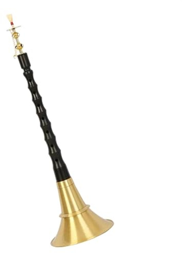 Suona Musikinstrument Chinesisches Traditionelles Volks-Suona-Horn, Ebenholzstab, Messingschale, Suona-Horn-Instrument Mit Zubehör (Color : 28.2cm)