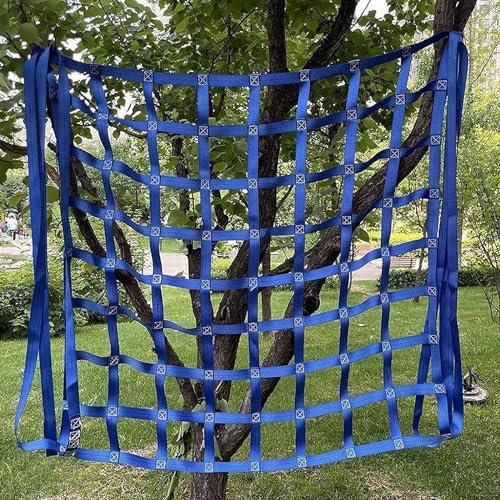 SSDDLZEQ Faser-Ladungshebenetze, belastbare Fahrrad-Straßenladungssicherungsnetze, Hebenetze for Anschlagmittel in Bauterminals (Size : 2 X 2M/Mesh 15cm/Load 2.5T)