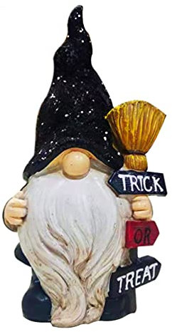 TOPBATHY Halloween Resin Gnome Statue Elf Ornaments Gnome Figurine Indoor Bunting Decoration for Party