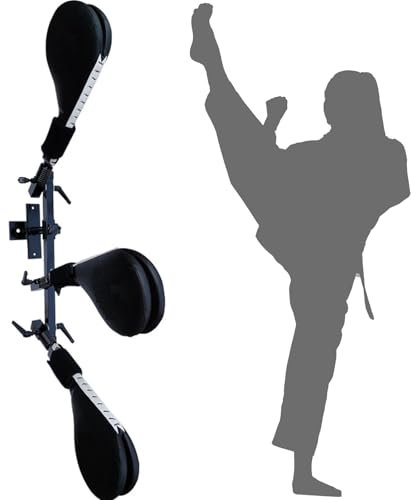 Wing Chun Kung Fu Dummy, Kampfsporttrainer zur Wandmontage, freistehendes Kung Fu Blockier-Übungsholzwerkzeug for Schlagen und Treten, höhenverstellbares Fußziel, Taekwando for Zuhause, Training