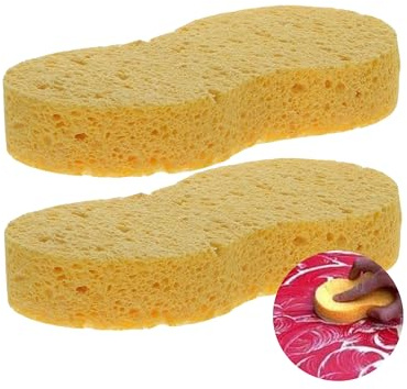Tek Automotive Twin Pack Cellulose Polish Applicator Pads Car Polishing Pads for Even, Glossy Finish – Reusable, Eco-Friendly Car Wax Applicator Pads for Waxing, Buffing & Detailing