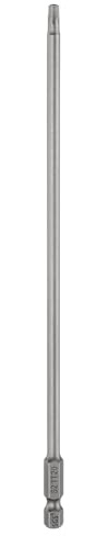 sourcing map TT20 - Punta per cacciavite a testa Torx di sicurezza, 200 mm, lunga 1/4, attacco esagonale magnetico, a prova di manomissione, punte per trapano a stella a 6 punti, punta in acciaio S2,