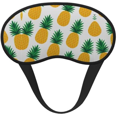 Bequeme, leichte Schlafmaske für die Augen zum Schlafen im Flugzeug oder bei Meditationen in der Nacht – Ananas-Kunst, lichtblockierender Augenschutz für Erwachsene, Kinder, Jungen und Teenager