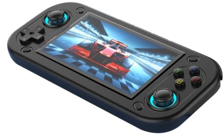 Uxsjakjsd R43S Retro Handheld Video Game Console 4.3Inch Screen -Compatible Portable Pocket Video Player 64GB Games A