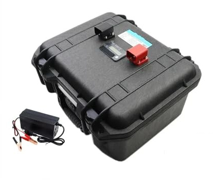 Batterie Lithium-Fer-Phosphate 12 V 30 Ah, 50 Ah, 100 Ah, 120 Ah, 150 Ah, Version Bluetooth, Compatible avec Une Alimentation Portable 12,8 V(150Ah -10A Charger)
