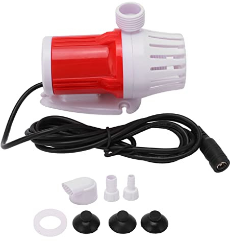 Cufaee DC 12V Booster Pump, 20W Portable Aquarium Water Pump, 1200L/H High Flow Pumps for Home Pond Fountain Fish Tank Aquarium