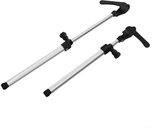 Advokingtap Soportes de elevación de coche, 2 unids RV Ventana Soporte Rod 255-335mm Telescópica Aleación de Aluminio Varillas individuales para remolque de ajuste para caravana Ventana Estancias