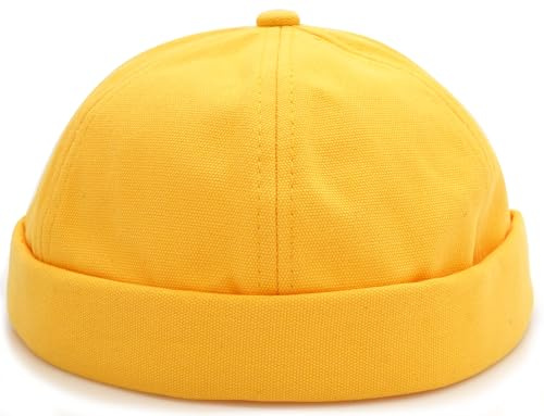 LXOrdora Docker Cap for Men Brimless Sailor Skull Caps Retro Beanie Hat