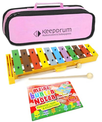 Sonor GS Glockenspiel + funda keepdrum rosa + mis notas de colores