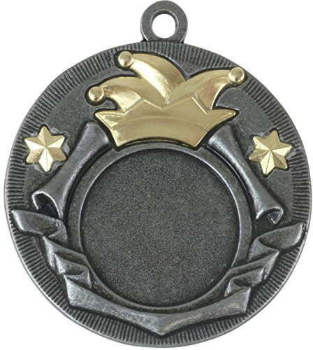 pokalspezialist 10 Stück Medaille Maria Karneval Fasching 50mm Orden Faschingsorden Metall