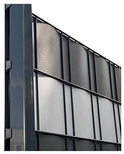 NOOR Pannello per Recinzione PP PRO 650 g/m2 Verde, 0,19 x 2,55 m, Ideale per la Vostra Recinzione a Doppia Asta, Strisce frangivista in Diversi Colori, Durevole e Resistente alle intemperie